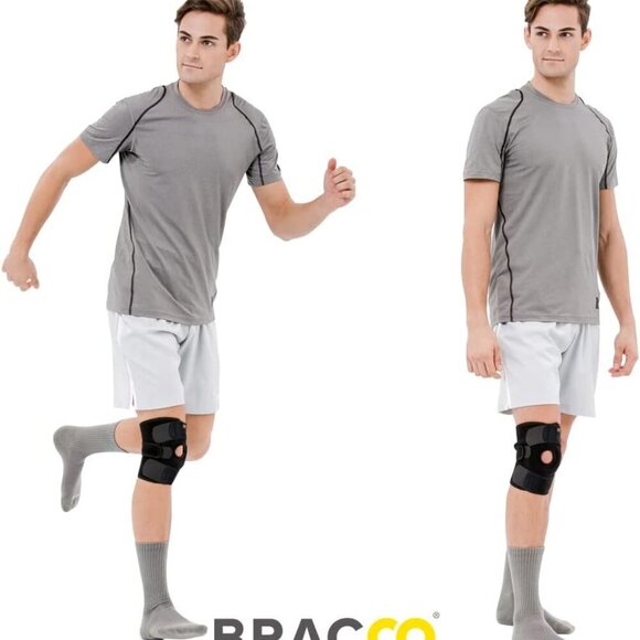 Knee Support Brace for Men Women, Adjustable Compression Sleeve Wrap Patellar Pa - Picture 4 of 8